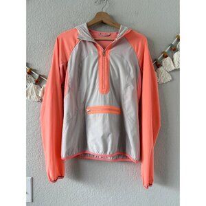 Lululemon Run Stash & Dash Half Zip Pullover Reflective Loose Fit Pop Orange 4